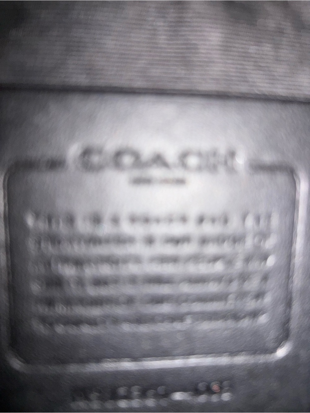 Coach Black Signature Embossed Leather Messenger Bag - Picture 4 of 4